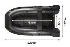 Carp Spirit nafukovací člun Black Boat 230 one (ACS780005)