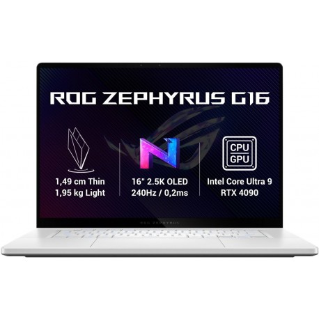 ASUS ROG Zephyrus G16 GU605MY-NEBULA033W Platinum White