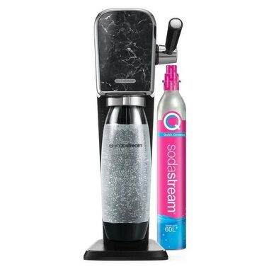 SodaStream Art (mramor) černá / výrobník sody / bez BPA / 1x láhev 1 L / 1x CO2 plyn (7290116743141)