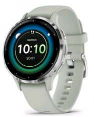 Garmin Venu 3S stříbrno-šedá / Chytré hodinky / 1.2" / BT / ANT+ / Wi-Fi / 5ATM (010-02785-01)