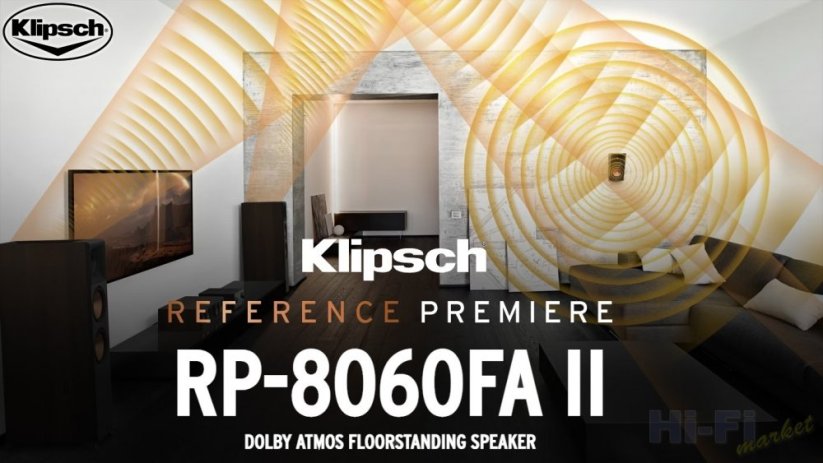 KLIPSCH Reference Premiere RP-8060FA II Dolby Atmos ořech