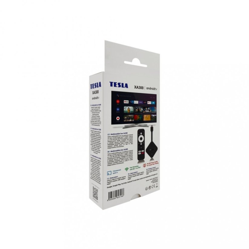TESLA MediaBox XA300 Android TV - UHD multimediální přehrávač