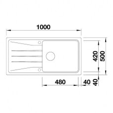 BLANCO SONA XL 6 S drez biely 519692