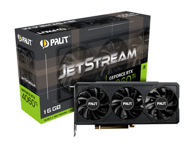 Palit GeForce RTX 4060 Ti JetStream 16GB / 2310 - 2535 MHz / 16GB GDDR6 / 128-bit / 1x HDMI + 3x DP / 165W (8) (NE6406T019T1-1061J)