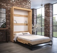 Vyklápěcí postel Case Loft Black - Pionowy Rozměr: 140x200 cm