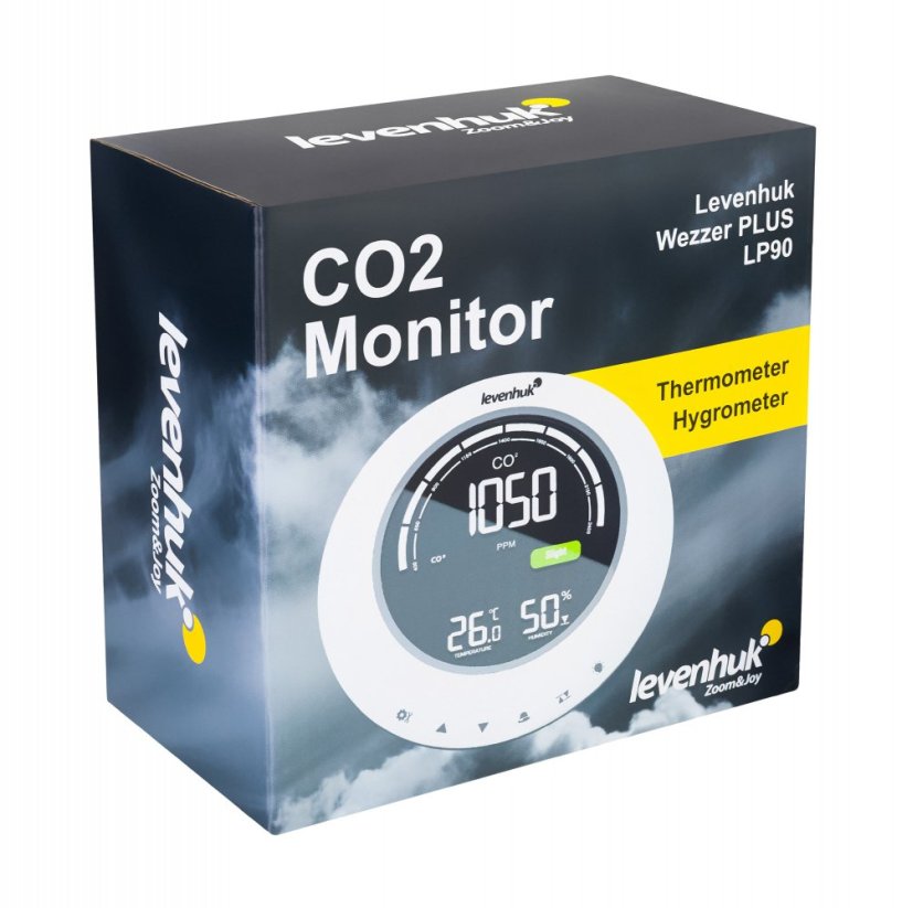 Detektor hladiny koncentrácie CO2 Levenhuk Wezzer PLUS LP90