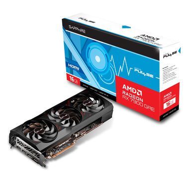 Sapphire PULSE AMD RADEON RX 7900 GRE 16GB / 1925-2290 MHz / 16GB D6 / 256-bit / 2x HDMI  2x DP / (8+8) (11325-04)