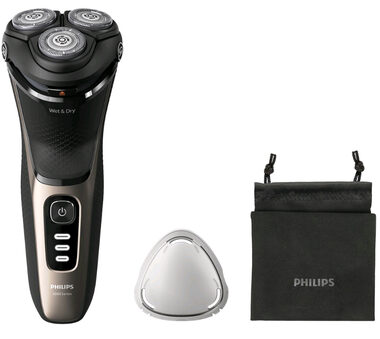 Philips S3242/12 / Holiaci strojček / Pánsky / Na fúzy a tvár / Mokré a suché holenie / Doba prevádzky: 60 minút (S3242/12)