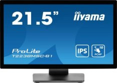 22" IIYAMA ProLite T2238MSC-B1 černá / IPS / 1920x1080 / 16:9 / 5ms / 1000:1 / 525cd / repro / HDMI / DP (T2238MSC-B1)