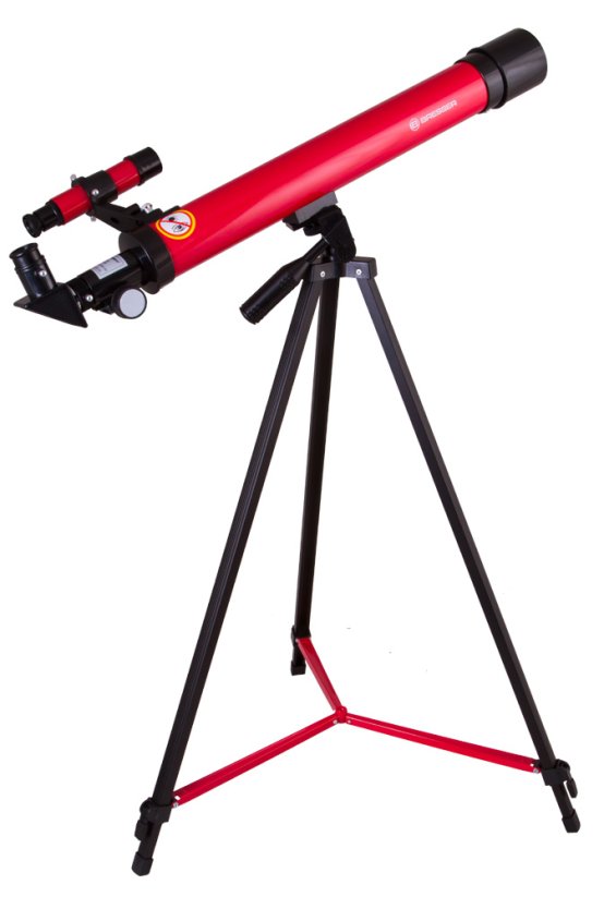 Detský teleskop Bresser Junior Space Explorer 45/600, červený